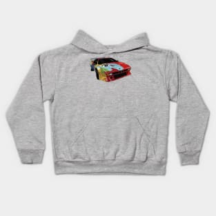 The amazing race car that become pure art Kids Hoodie